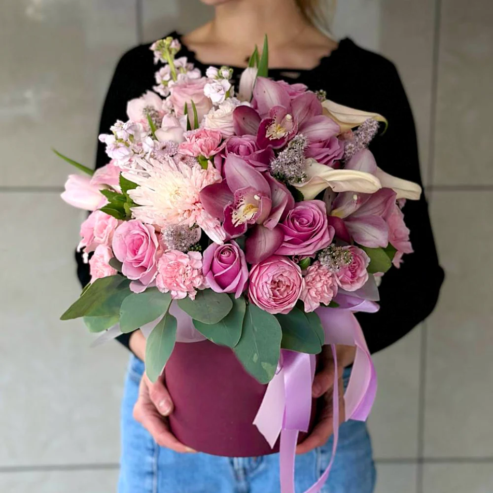 Цветы в коробке